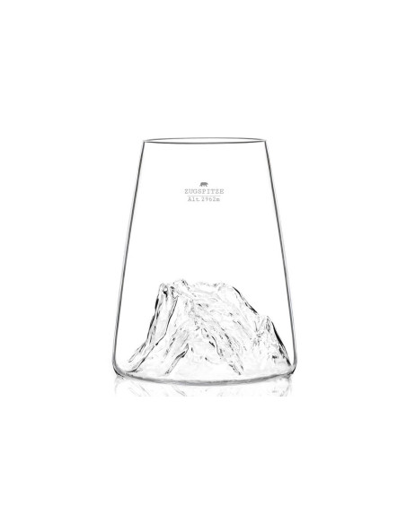 Alaskan Maker Topographic Zugspitze Bicchiere per distillati in cristallo lungo
