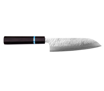 Yu Kurosaki Fujin 16,5cm SG2 turkoosi käsintehty japanilainen santoku veitsi
