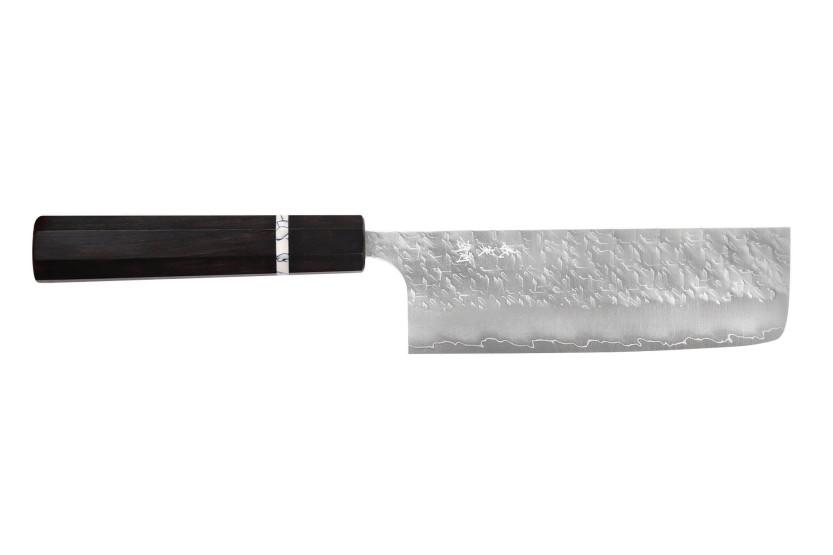 16,5cm Yoshimi Kato Hyo SG2 Cuchillo nakiri japonés hecho a mano