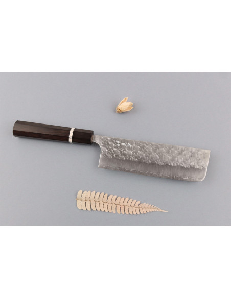 16,5cm Yoshimi Kato Hyo SG2 Cuchillo nakiri japonés hecho a mano