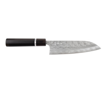 Faca santoku Yoshimi Kato Hyo SG2 de 16,5 cm, feita à mão no Japão