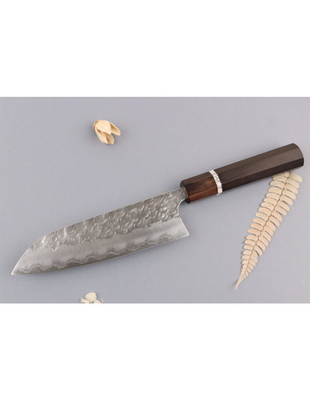 Santokumesser 16,5cm japanisch handgefertigt Yoshimi Kato Hyo SG2