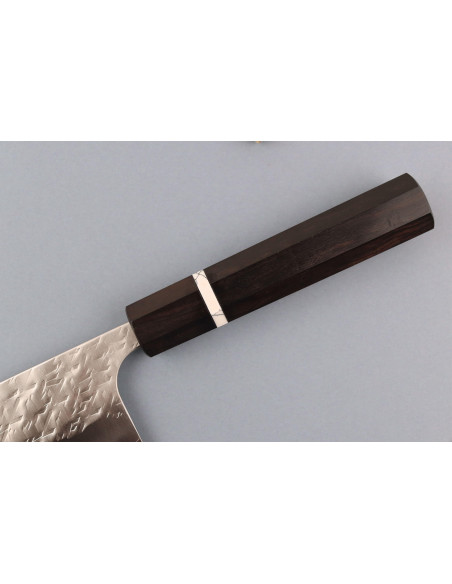 16,5 cm Yoshimi Kato Hyo SG2 santokukniv, japansk håndlavet