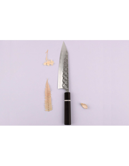 21cm Yoshimi Kato Hyo SG2 käsintehty japanilainen kiritsuke veitsi