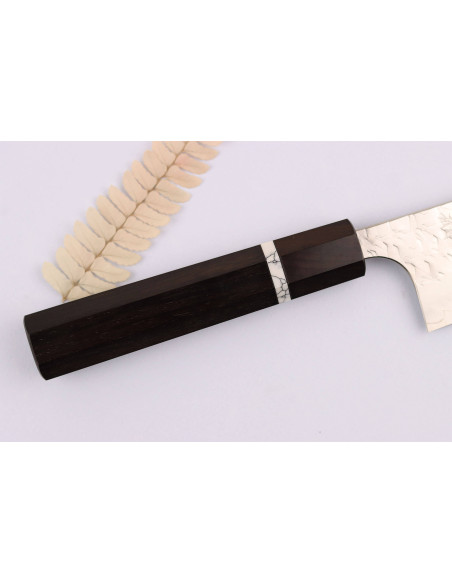 Coltello kiritsuke giapponese fatto a mano da 21 cm Yoshimi Kato Hyo SG2