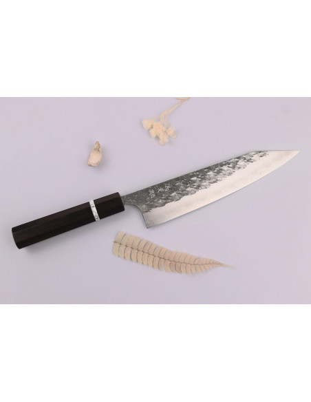 21 cm Yoshimi Kato Hyo SG2 håndlavet japansk kiritsuke-kniv