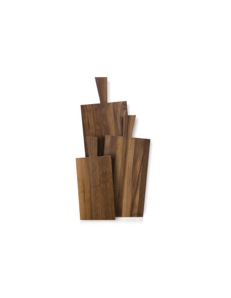 Tavola da aperitivo Continenta in legno di noce 49x22x2cm