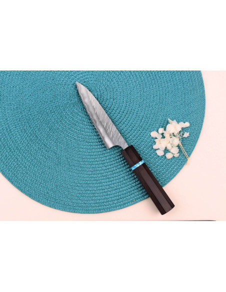 Yu Kurosaki Fujin 12cm SG2 turquoise handmade japanese utility knife