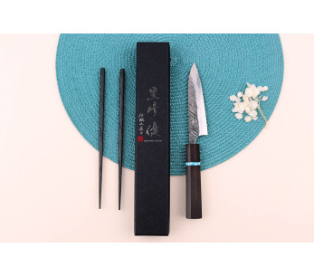Yu Kurosaki Fujin 12cm SG2 turchese coltello multiuso giapponese fatto a mano 2