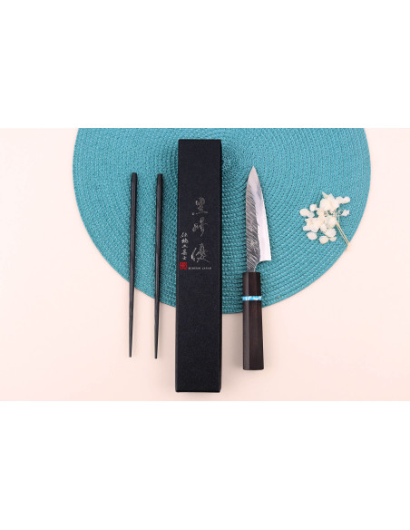 Yu Kurosaki Fujin 12cm SG2 turquoise handmade japanese utility knife