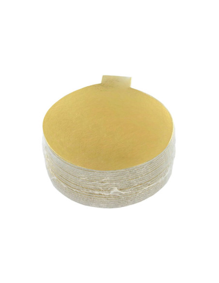 20 Patisdécor gold mini round pastry racks Ø8cm