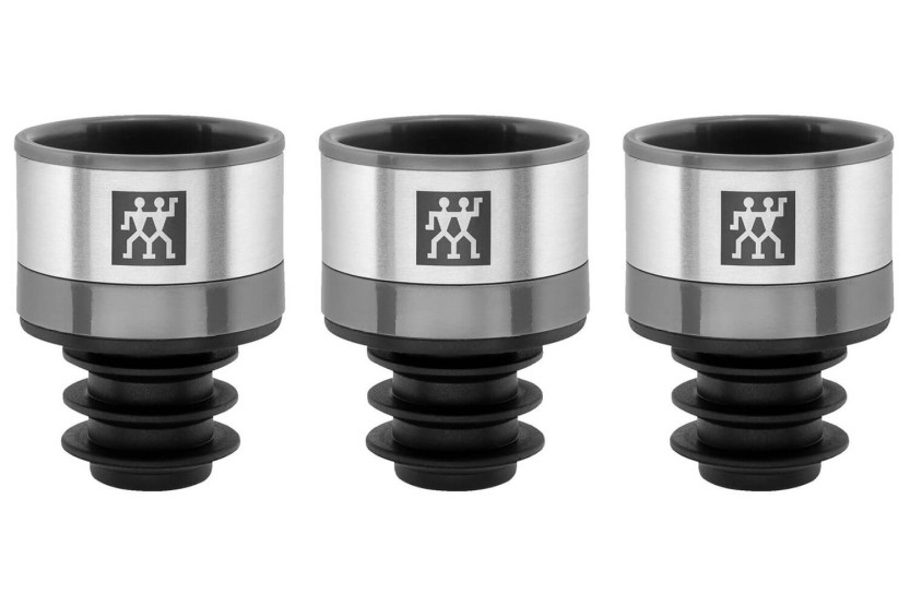 3 kpl Zwilling Fresh & Save -vakuumiviinitulppasarja, harmaa