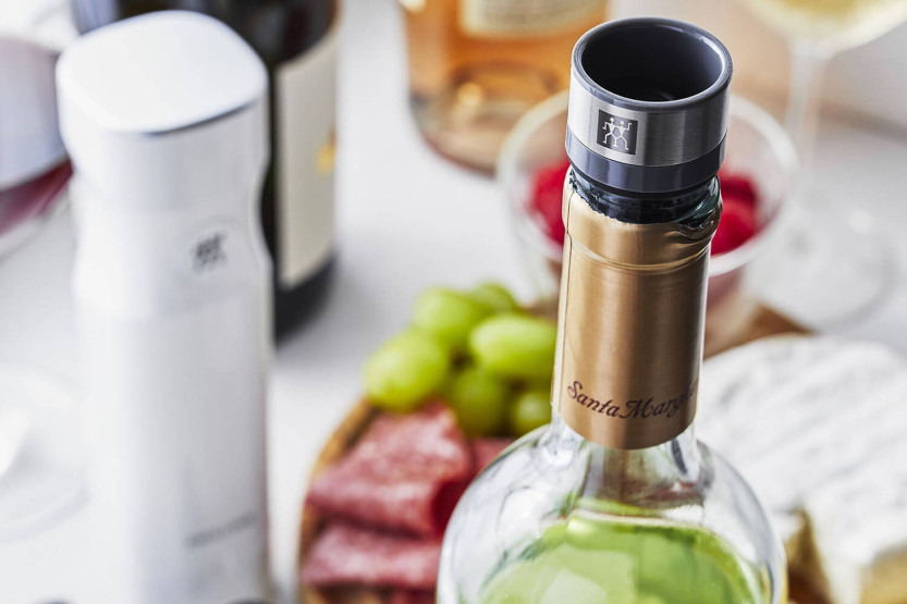 Set di 3 tappi per vino sottovuoto Zwilling Fresh & Save, grigio