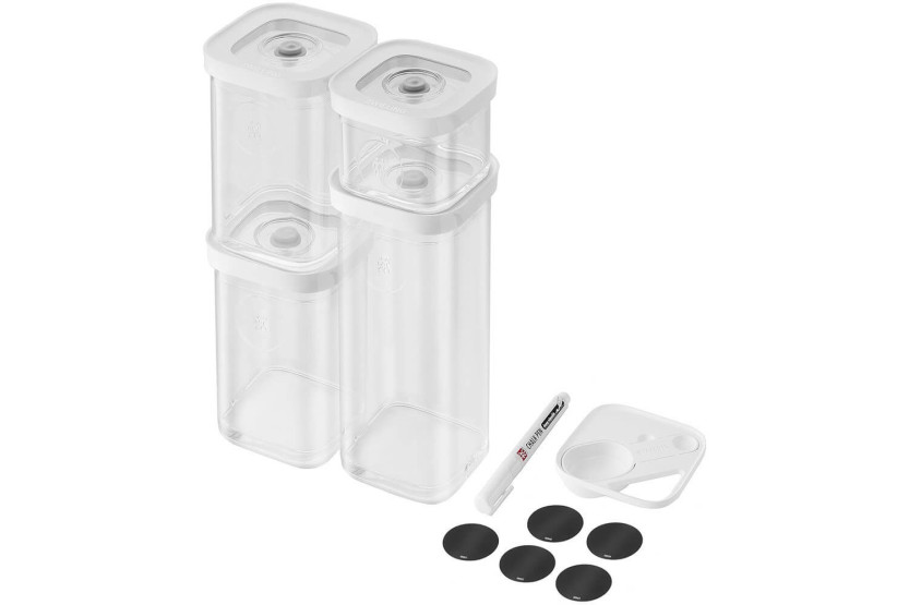 6-piece set Zwilling Fresh & Save Cube size S 4 tins + 1 insert + 1 marker