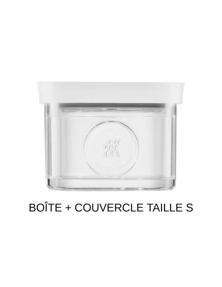 6-delt sæt Zwilling Fresh & Save Cube størrelse S 4 dåser + 1 indsats + 1 markør