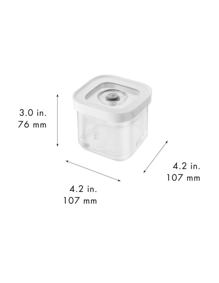 Juego de 6 piezas Zwilling Fresh & Save Cube tamaño S 4 latas + 1 inserto + 1 marcador