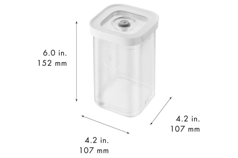 6-teiliges Set Zwilling Fresh & Save Cube Größe S 4 Dosen + 1 Einsatz + 1 Marker