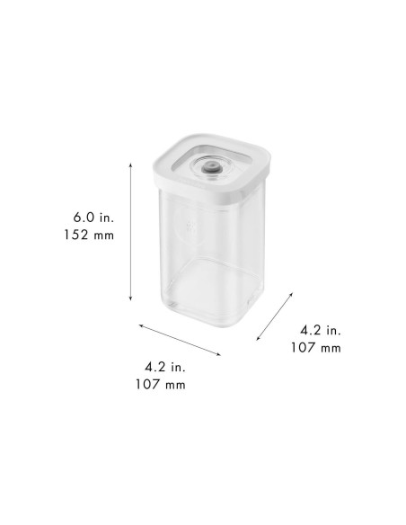 6-teiliges Set Zwilling Fresh & Save Cube Größe S 4 Dosen + 1 Einsatz + 1 Marker