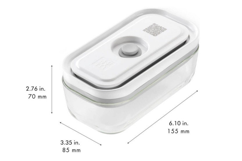Zwilling Fresh & Save 7-delt startsæt S/M 1 vakuumpumpe + 2 glaskrukker + 4 poser