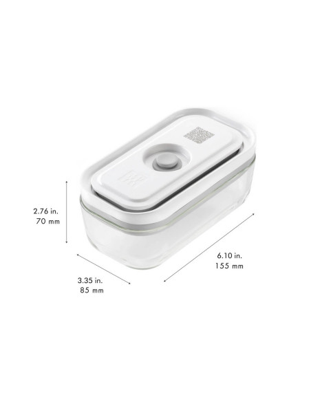 Conjunto inicial de 7 peças Zwilling Fresh & Save S/M 1 bomba de vácuo + 2 frascos de vidro + 4 sacos