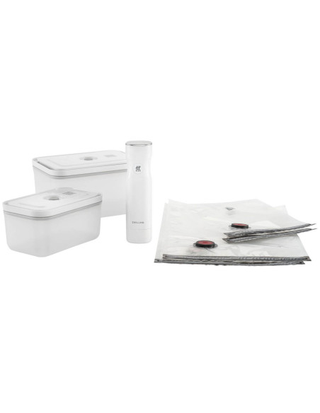 Zwilling Fresh & Save Starterset 7-teilig M/L 1 Vakuumpumpe + 2 Plastikdosen + 4 Beutel
