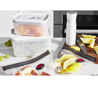 Zwilling Fresh & Save 7-delars startset M/L 1 vakuumpump + 2 plastlådor + 4 påsar 2