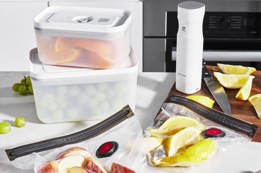 Zwilling Fresh & Save Set de inicio de 7 piezas M/L 1 bomba de vacío + 2 cajas de plástico + 4 bolsas