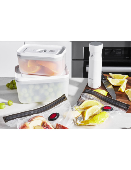 Zwilling Fresh & Save Set de inicio de 7 piezas M/L 1 bomba de vacío + 2 cajas de plástico + 4 bolsas