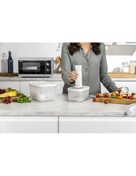 Zwilling Fresh & Save Set de inicio de 7 piezas M/L 1 bomba de vacío + 2 cajas de plástico + 4 bolsas
