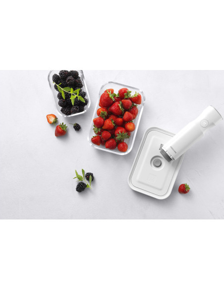 Sæt med 3 Zwilling Fresh & Save S/M/L vakuumpakker i borosilikatglas