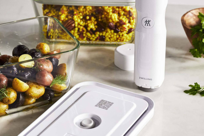 Set van 3 Zwilling Fresh & Save S/M/L vacuümverpakkingen in borosilicaatglas
