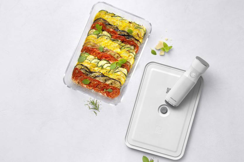 Zwilling Fresh & Save vakuumgratängform i borosilikatglas