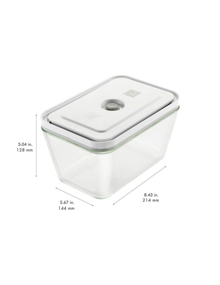 Zwilling Fresh & Save 7-delars startset för M/L-glas 1 vakuumpump + 2 glaslådor + 4 påsar