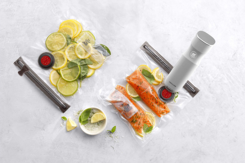 Set 10 wiederverwendbare Zwilling Fresh & Save Vakuumbeutel