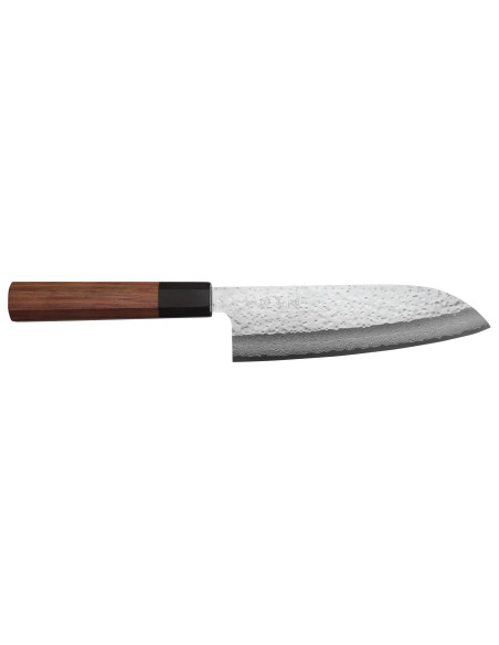 Makoto Kurosaki VG7 Hammered Damascus 16.5cm Japanese santoku knife