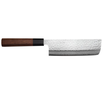 Makoto Kurosaki Panchi VG7 Damaskus hamrad nakiri-kniv, 16,5 cm handgjord japansk kniv