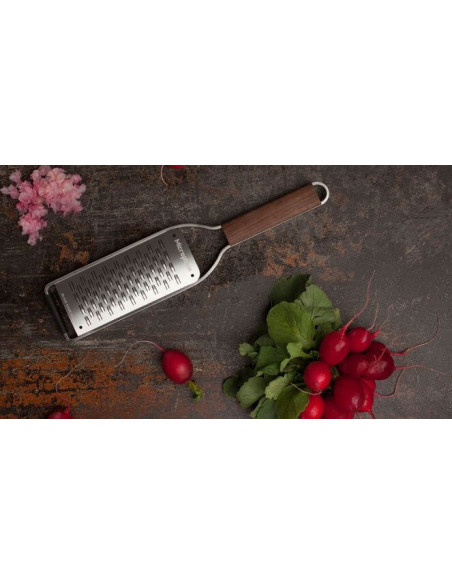 Raspa a doppio taglio Microplane Master con manico in noce