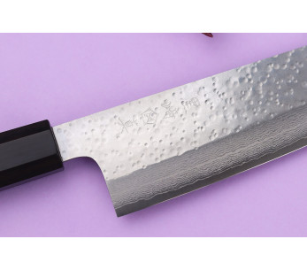 Faca gyuto japonesa VG7 martelada de Damasco Makoto Kurosaki 21cm 2
