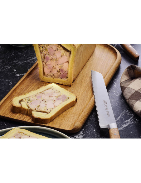Brødkniv 20 cm 32 Dumas Signature grønt egetræshåndtag