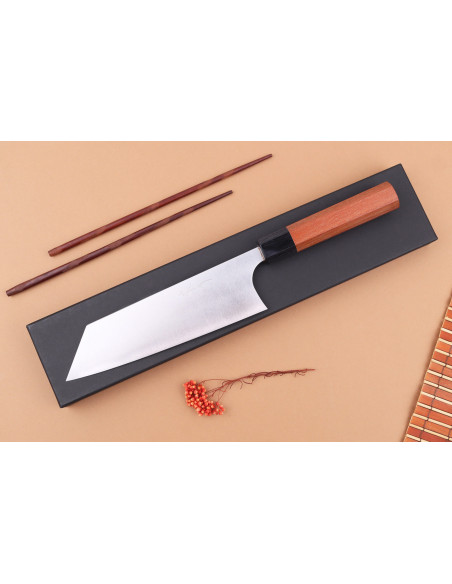 Shibata Koutetsu R2 18cm cuchillo bunka japonés hecho a mano