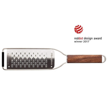 Escofina de doble filo Microplane Master con mango de nogal