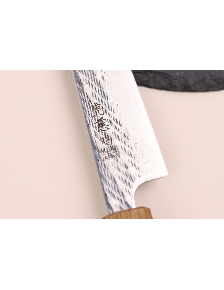 Wusaki Nawame AUS10 damaskus 13,5 cm japansk hantverkskniv