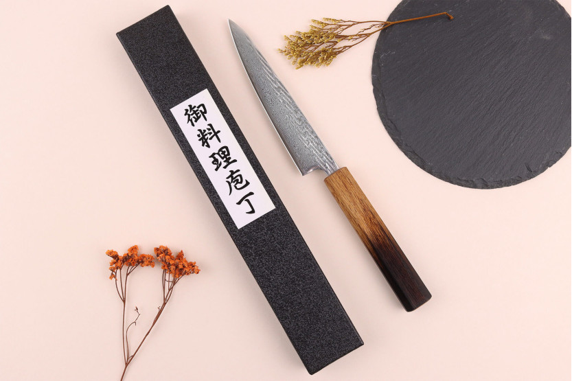 Wusaki Nawame AUS10 damascato 13,5 cm coltello giapponese per uso artigianale