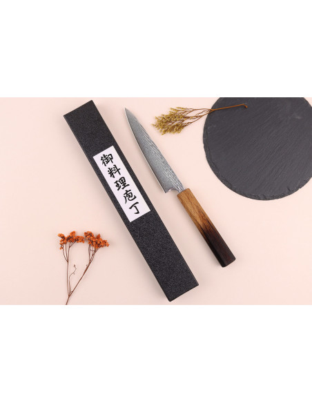 Wusaki Nawame AUS10 damaskus 13,5 cm japansk hantverkskniv