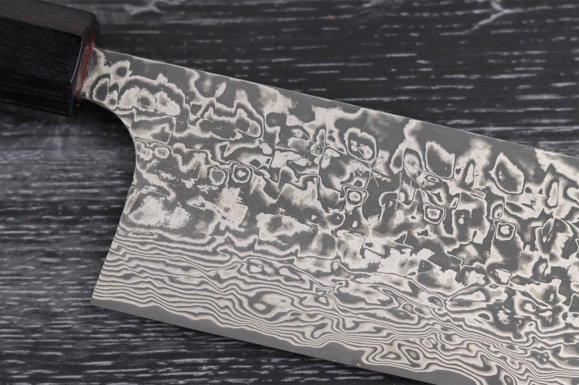 Takeshi Saji R2 Nichel Damasco 16,5 cm Coltello giapponese nakiri fatto a mano