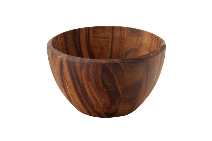 Saladeira Continenta em madeira de acácia Ø30x18cm