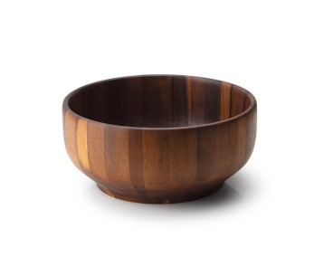 Saladeira Continenta em madeira de acácia Ø26x11,5cm