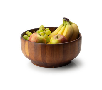Ensaladera Continenta de madera de acacia Ø26x11,5cm 2