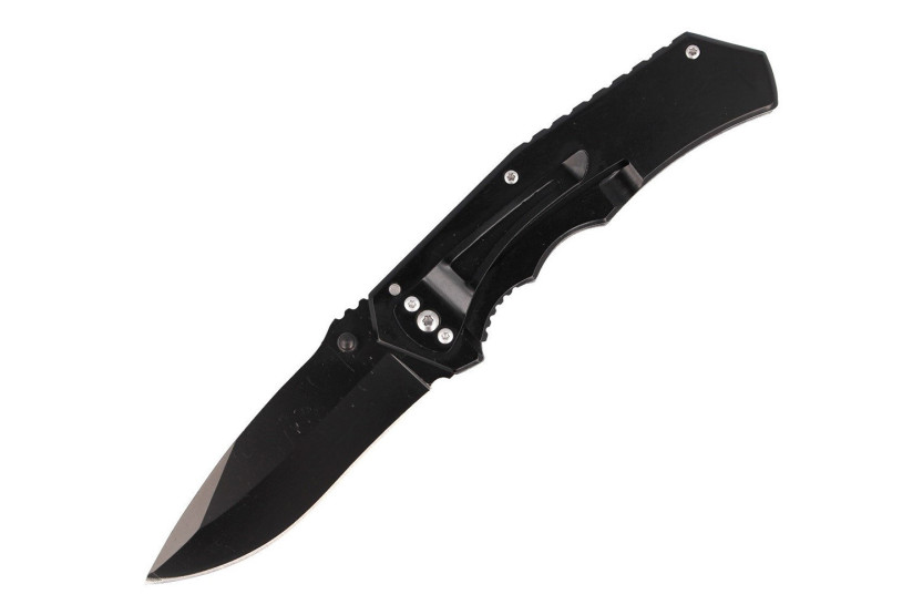 Herbertz 584212 foldekniv sort blad rustfrit stål håndtag ørn design 12cm