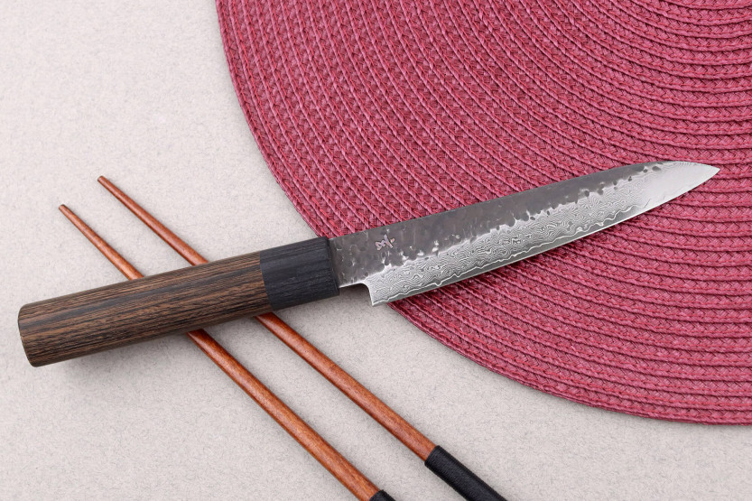 Faca utilitária japonesa de 13 cm Shizu Hamono Gen VG10 damasco